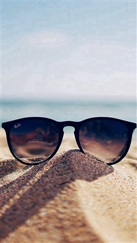 Nature Glass Sun Rayban Bokeh Vacation Sea Summer wallpaper