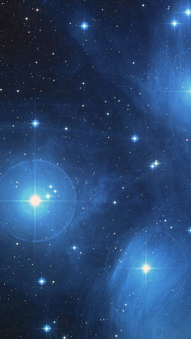 640x1136 Space Dark Star Blue Pattern - sky view iPhone Wallpaper