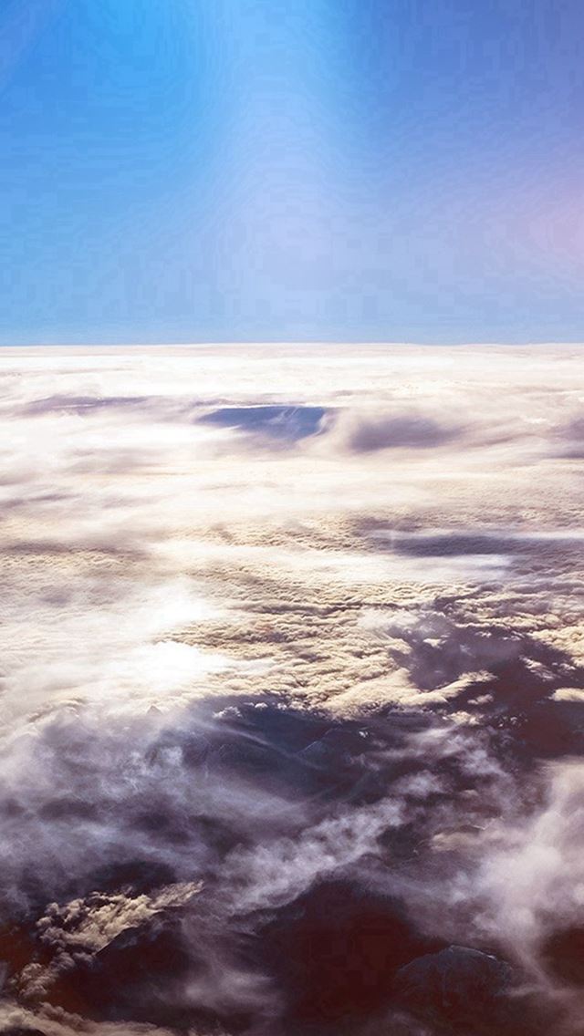 640x1136 Sky Earth Blue Fly Cloud Sunny Flare - sky iPhone Wallpaper
