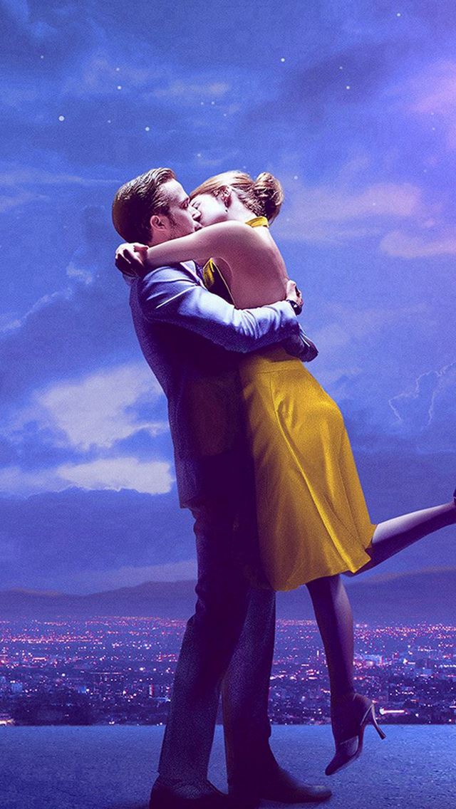 640x1136 Lalaland Film Movie Purple Blue Poster Illustration Art - fantasy iPhone Wallpaper