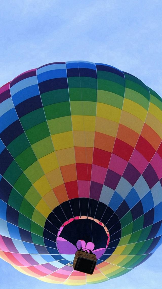 640x1136 Color Air Balloon Sky Fun - yellow iPhone Wallpaper