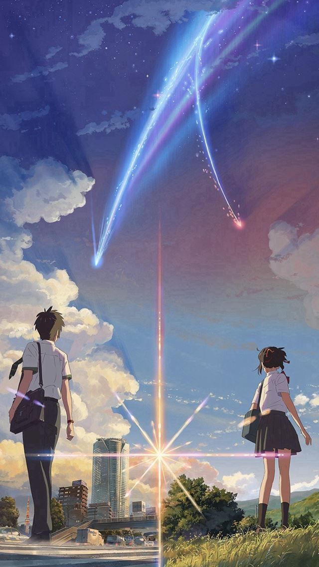1284x2778 Anime Film Yourname Sky Illustration Art - anime iPhone Wallpaper