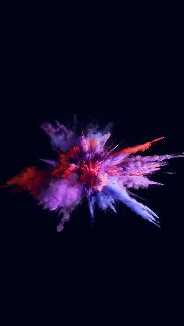 1284x2778 Apple Macbook Pro Paint Illustration Art Color Purple - burst iPhone Wallpaper