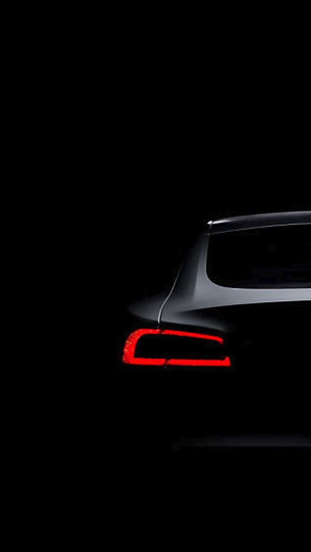 640x1136 Tesla Model S Dark Brake Light -  iPhone Wallpaper