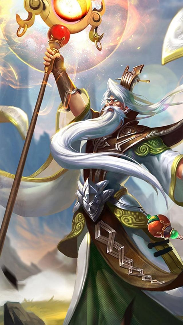 640x1136 King Glory Jiang Ziya Game Poster - play iPhone Wallpaper