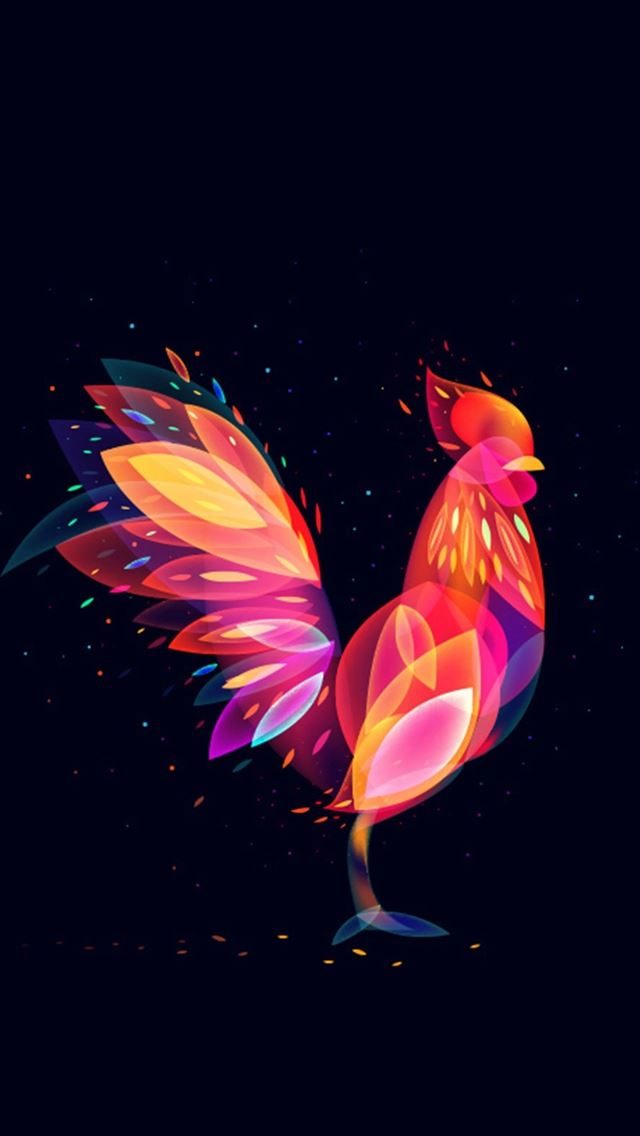 640x1136 Brilliant Cock Pattern Dark - yellow iPhone Wallpaper