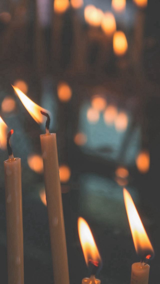 640x1136 Bokeh Candle Light Nature - candle iPhone Wallpaper