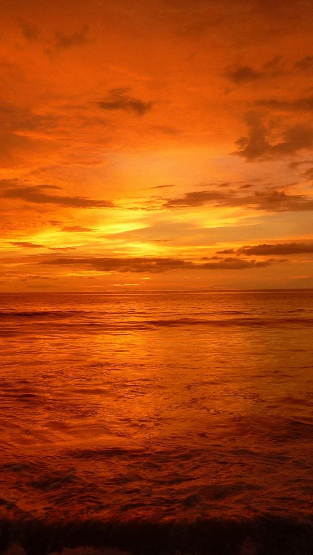 640x1136 Night Cloud Sea Sunset Nature - sea iPhone Wallpaper