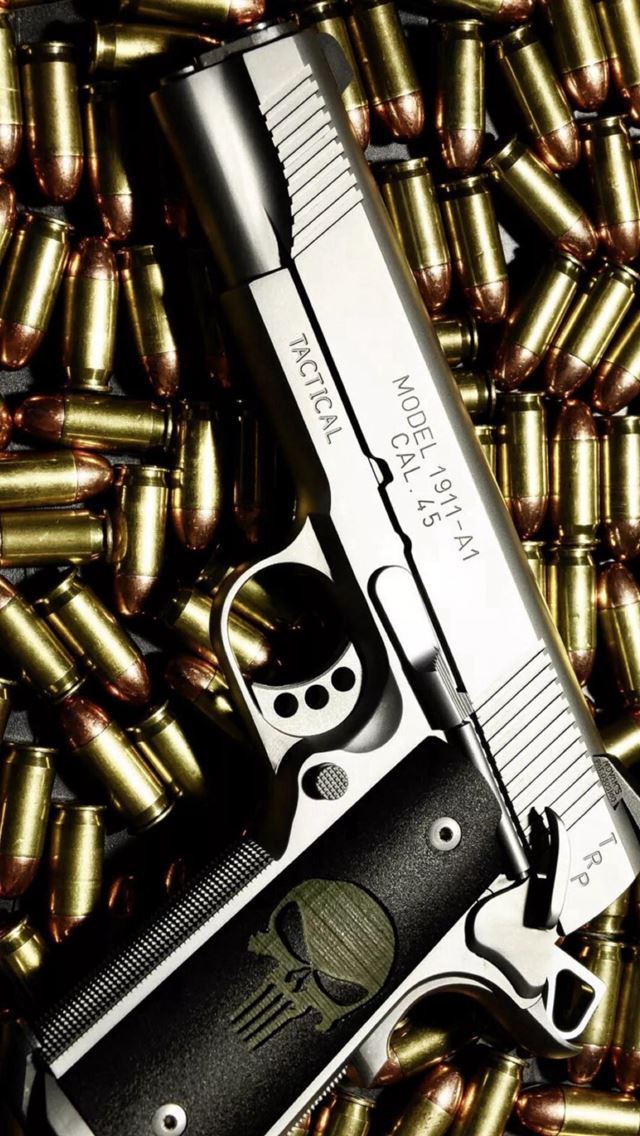 1284x2778 Bullet Stack Gun Weapon Military - shiny iPhone Wallpaper