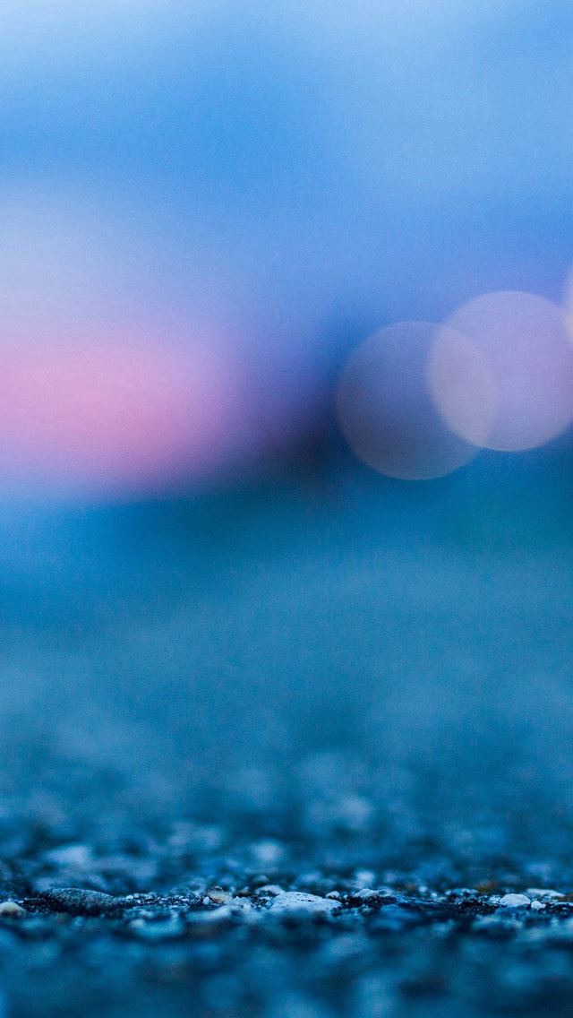 640x1136 Bokeh Street Blue Night Light Pattern Background - bokeh iPhone Wallpaper