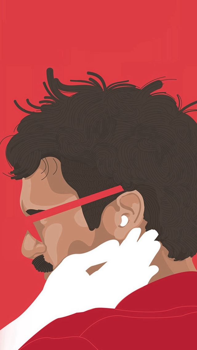 640x1136 Her Film Poster Red Illustration Art - drawn iPhone Wallpaper