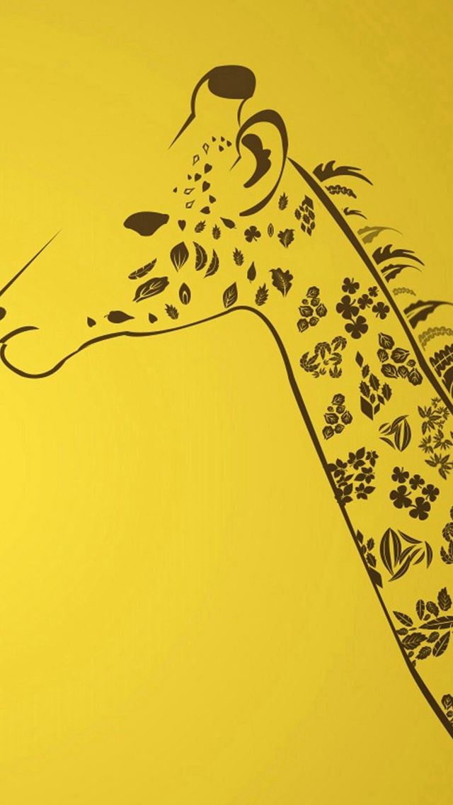 640x1136 Simple Gireffe Animal Neck Texture Pattern Art - giraffe iPhone Wallpaper