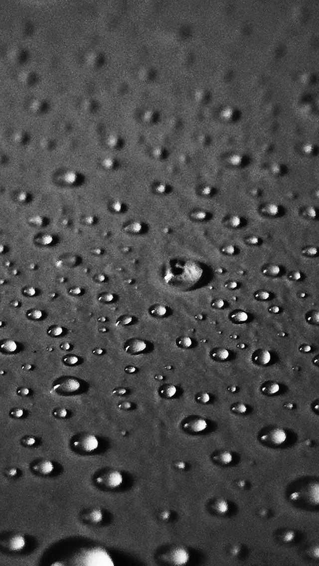 640x1136 Waterdrop Dark Bw Rain Pattern - water drop iPhone Wallpaper