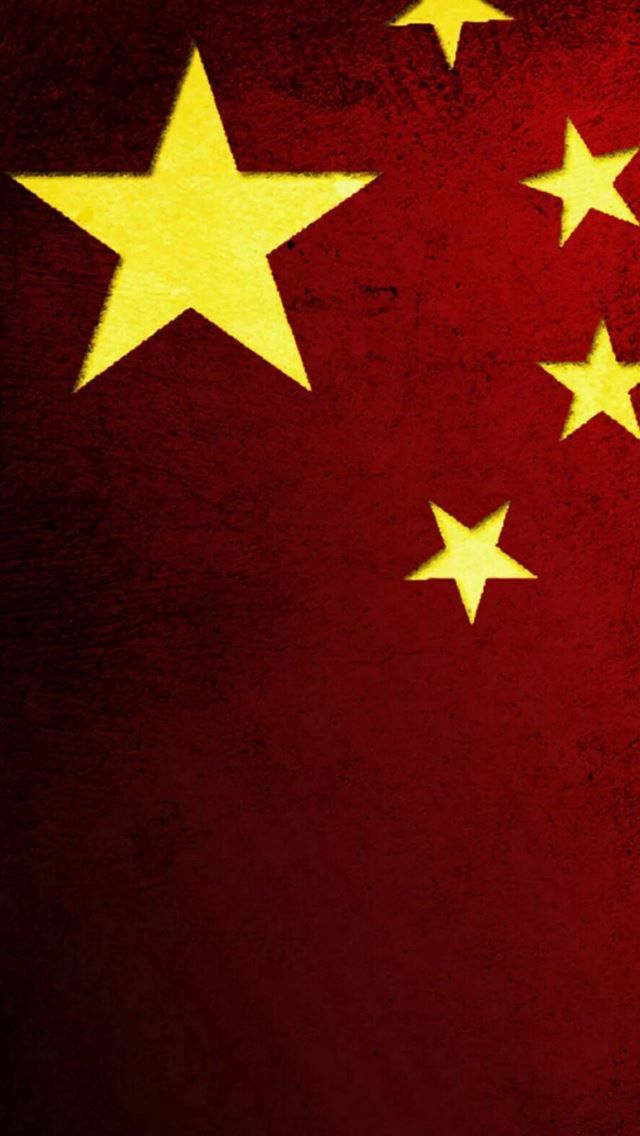 640x1136 Chinese National Flag Pattern Background - golden iPhone Wallpaper