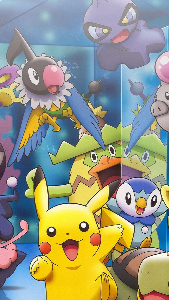 640x1136 Pokemon Characters Game Happy Role - pokemon iPhone Wallpaper