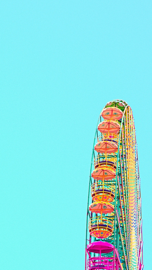 London Eye Colorful Ferris Wheel iPhone Wallpapers Free Download