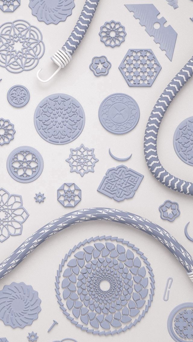 640x1136 Simple Pattern Art Illustration Blue -  iPhone Wallpaper