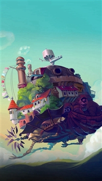 Castle Anime Peace Art Illustration wallpaper