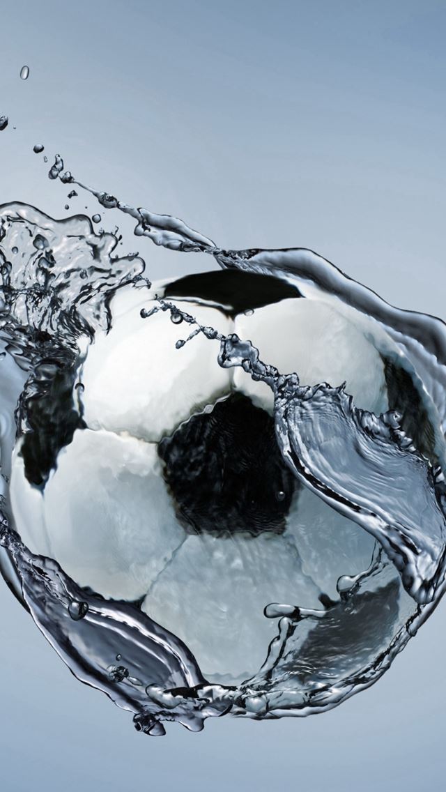 640x1136 Football Ball Exercise Water Abstraction -  iPhone Wallpaper