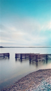 Lake Calm Nature Beautiful Sea Water Blue Flare wallpaper