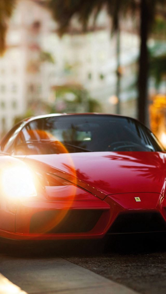 640x1136 Ferrari Enzo Red Side View - view iPhone Wallpaper