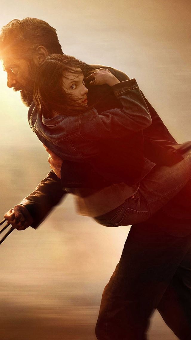 640x1136 Wolverine Rogan Fight Holding Girl Poster - girl iPhone Wallpaper