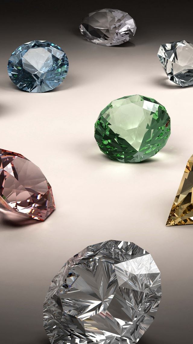 640x1136 Stones Jewels Diamonds - shadow iPhone Wallpaper