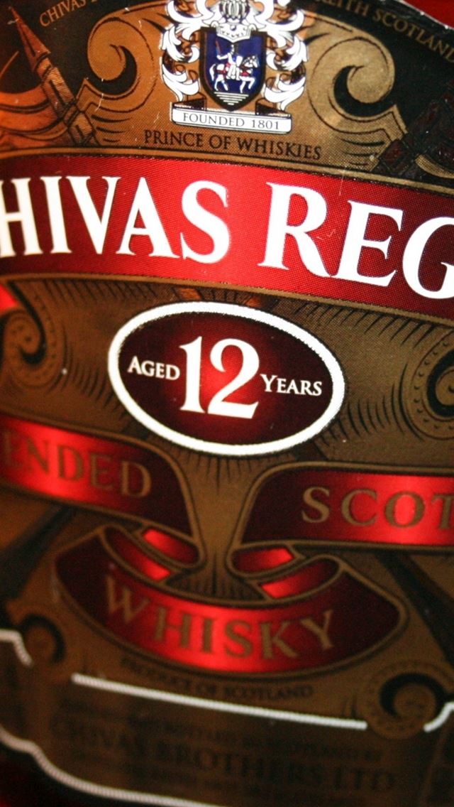 640x1136 Chivas Regal Whiskey Bottle Logo Art -  iPhone Wallpaper
