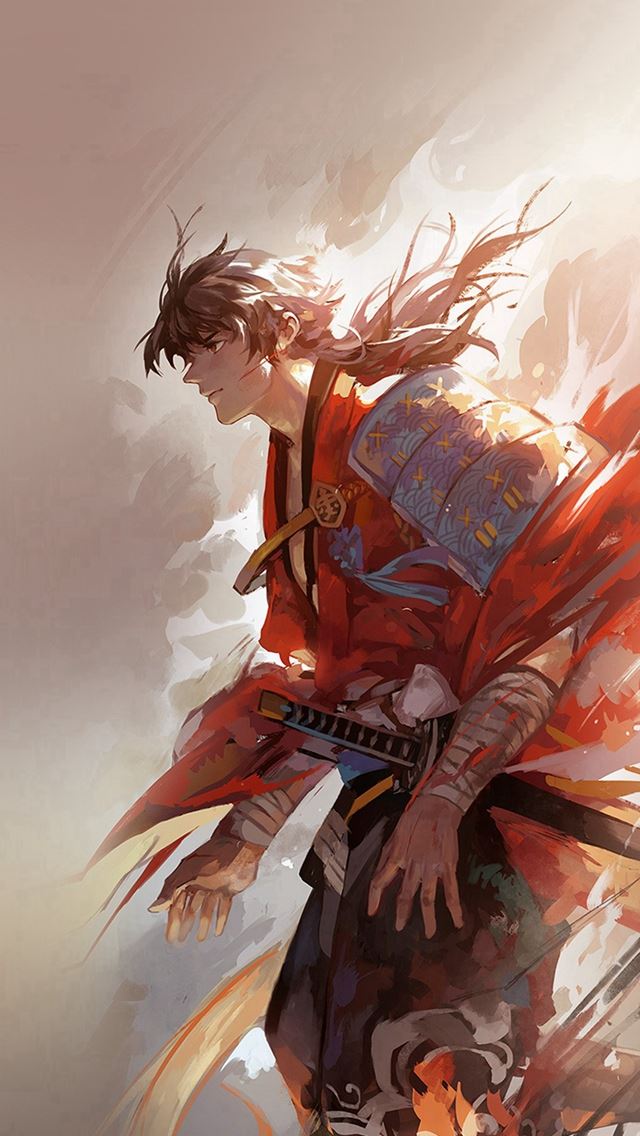 640x1136 Hanyijie Hero Red Handsome Illustration Art Anime -  iPhone Wallpaper