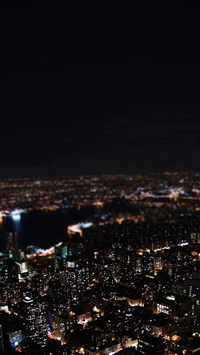 Dark Night City Building Skyview wallpaper