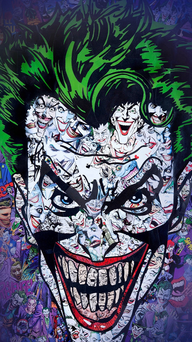 Joker Art Face Illustration Art iPhone wallpaper 