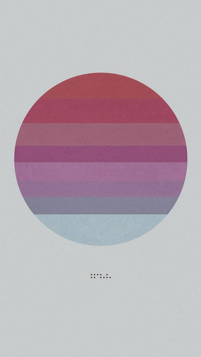 640x1136 Music Tycho Art White Circle Illustration Art Red - circle iPhone Wallpaper