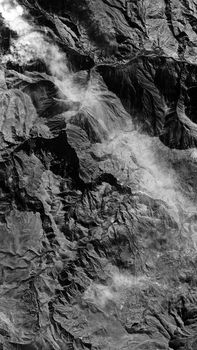 640x1136 Earthview Landscape Mountain Nature Dark Bw - earthview iPhone Wallpaper