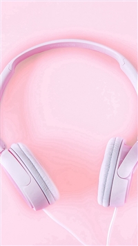 Pink Headphones around the Pink heart shape against on a pink isolated  background Minimal flat lay concept 3d render Stock Illustration  Adobe  Stock