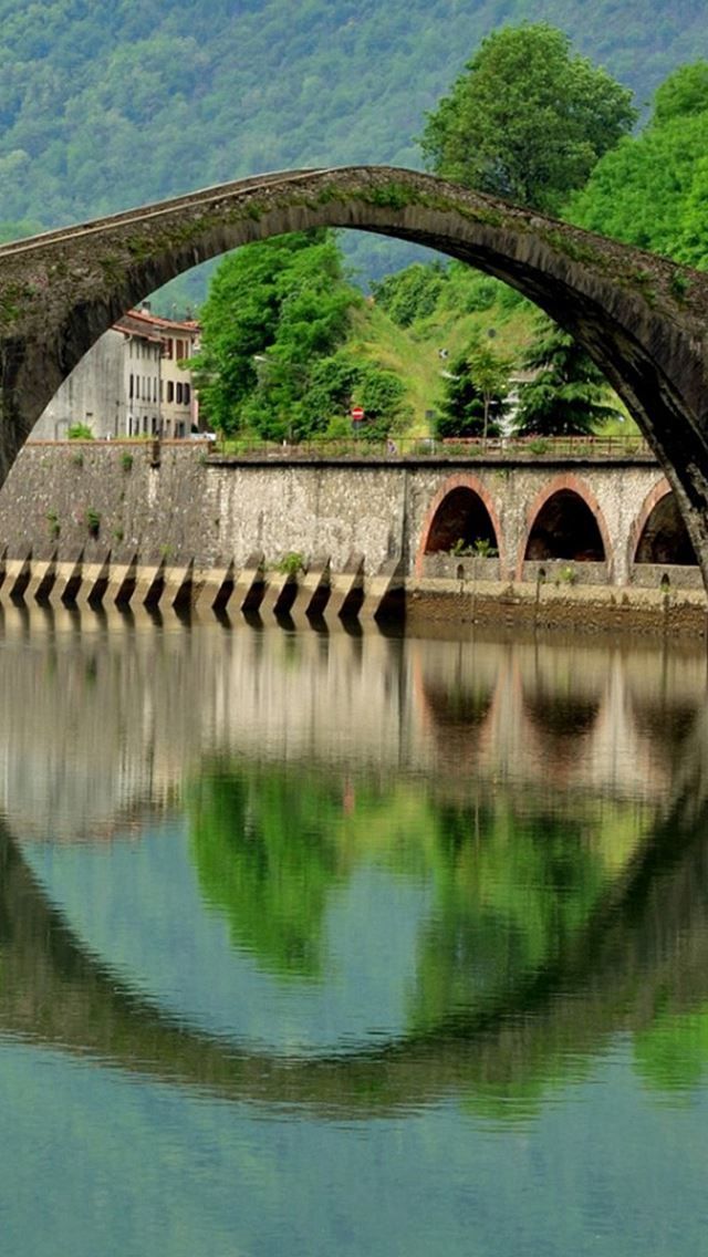 640x1136 Italy Bridge - retro iPhone Wallpaper