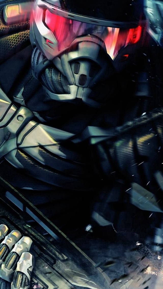 640x1136 Crysis Robot Fighter Poster - crysis iPhone Wallpaper