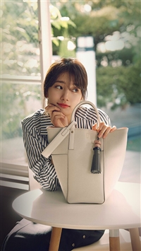 Suji Kpop Girl Flower Spring Happy wallpaper