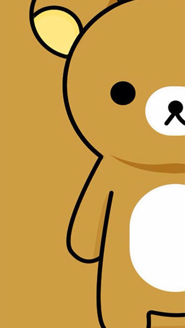 640x1136 Rilakkuma Seikatsu Relaxed Bear - yellow iPhone Wallpaper