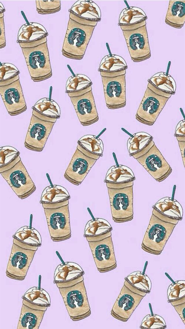 640x1136 Starbucks Caramel Frappuccino Drink Pattern - drink iPhone Wallpaper