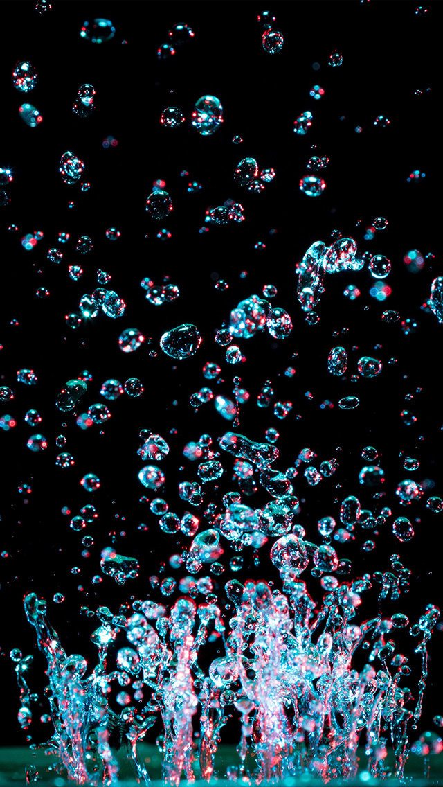 Water Drop Color Splash Pattern iPhone wallpaper 