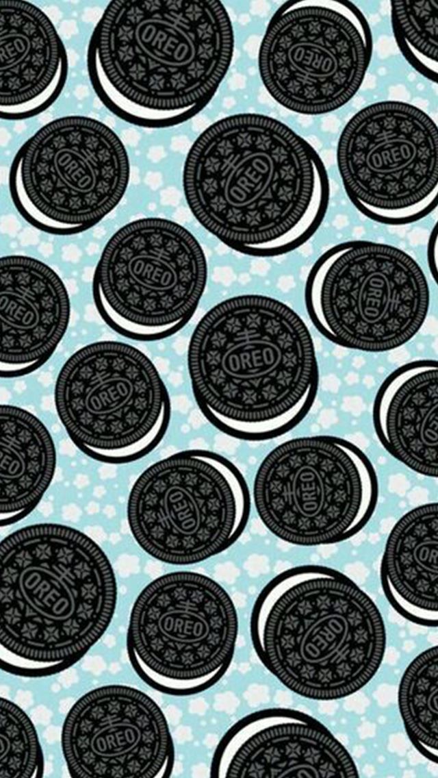 640x1136 Oreo Biscuits Pattern - simple iPhone Wallpaper