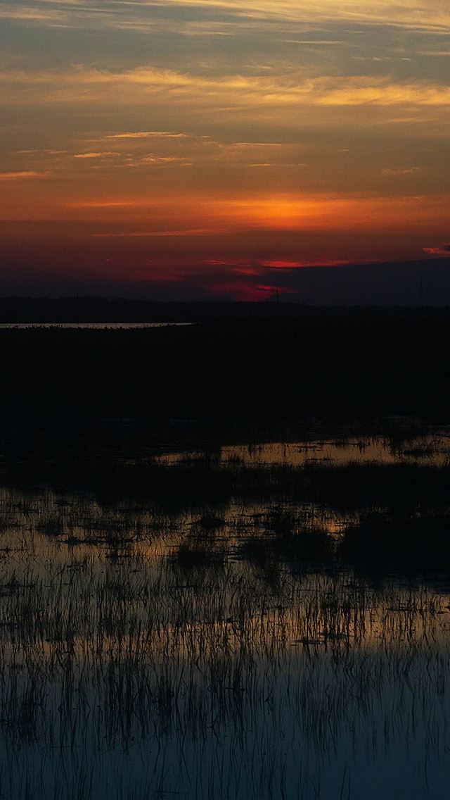 640x1136 Sunset Nature River Lake Mountain -  iPhone Wallpaper