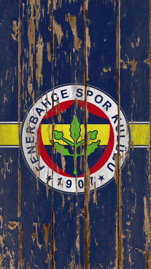 640x1136 Fenerbahce Football Club Wood Logo - retro iPhone Wallpaper