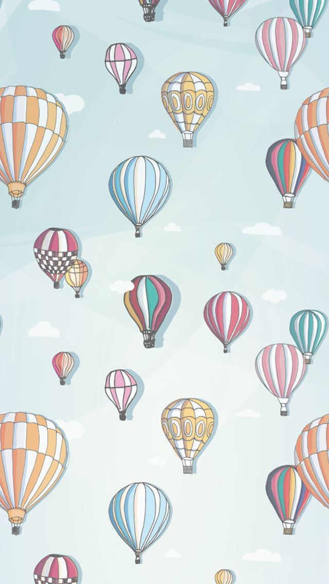 640x1136 Balloons Illustration Pattern - balloons iPhone Wallpaper