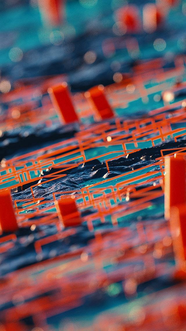 640x1136 Digital Abstract Zoom Red Pattern Background - zoom iPhone Wallpaper