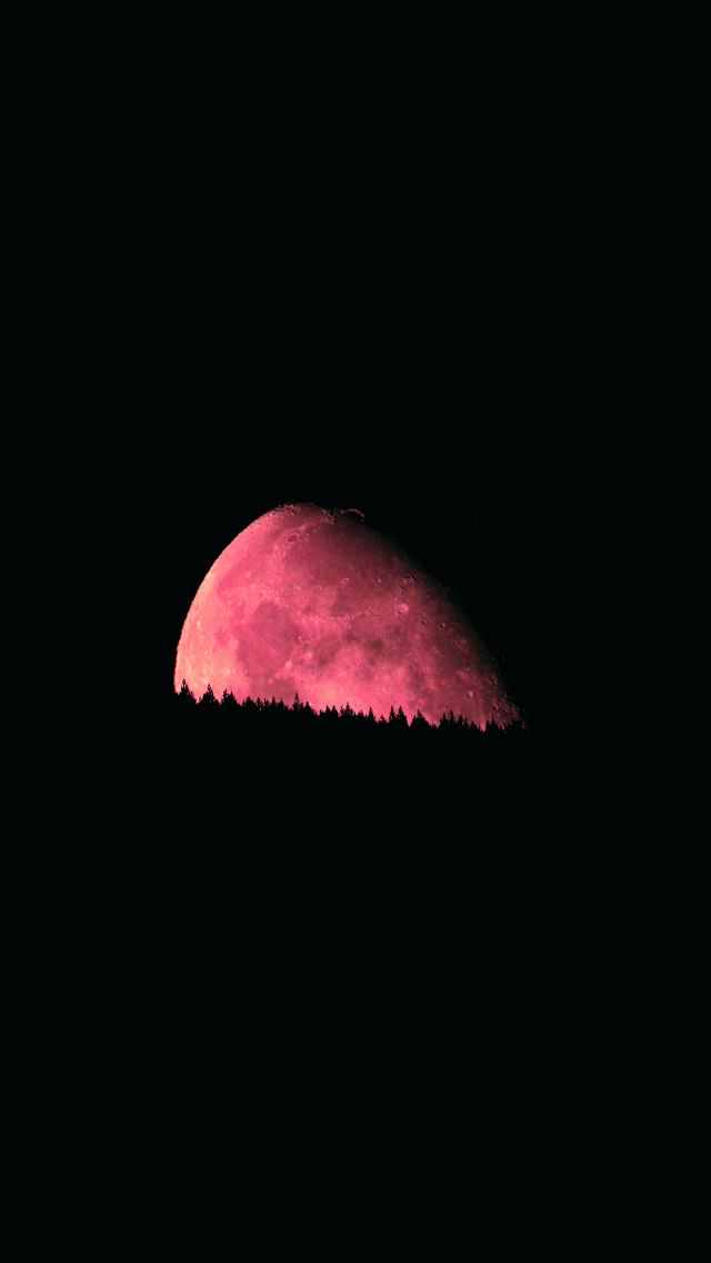 Big Red Moon  iPhone wallpaper 
