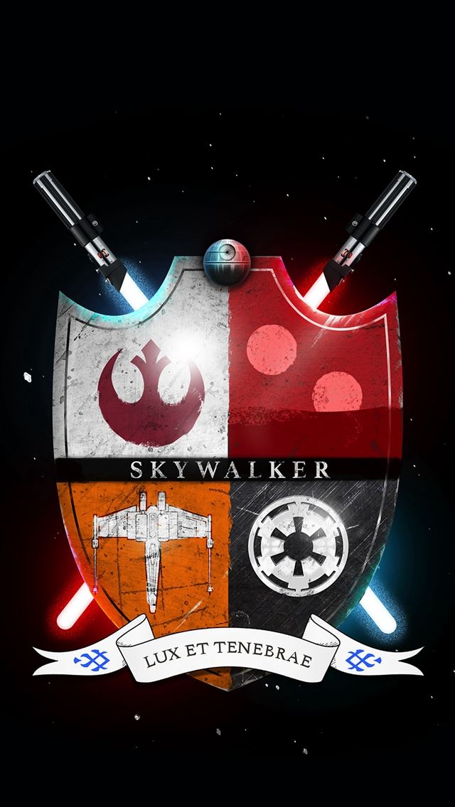 640x1136 Star Wars Family Crest Skywalker Light And Darkness - darkness iPhone Wallpaper