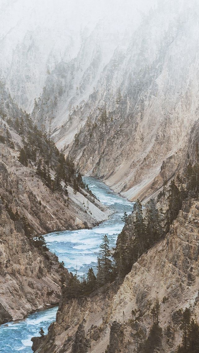 640x1136 Mountain Lake Nature White - lake iPhone Wallpaper