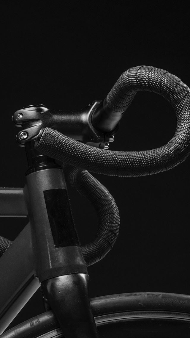 640x1136 Bicycle Dark Bw Minimal Nature -  iPhone Wallpaper