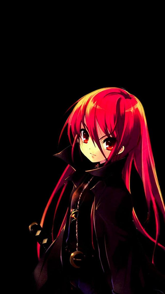 640x1136 Dark Shakugan Anime Illustration -  iPhone Wallpaper